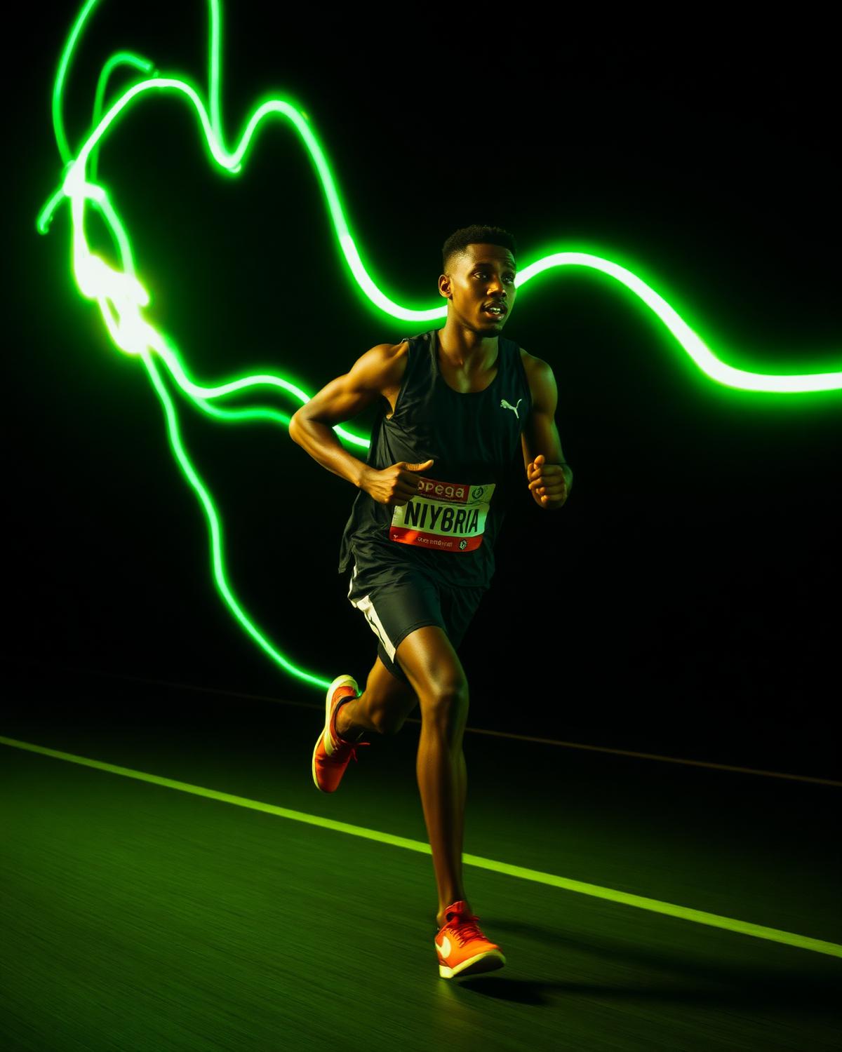 Athlete in motion